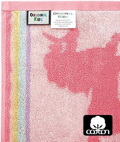 ORIGINAL KIDS Wash Cloth - 100% Cotton Set of 12 Washcloths - Pink Multi