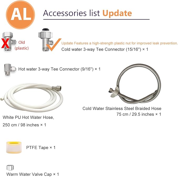 Self Cleaning Hot and Cold Water Bidet - Dual Nozzle (Male & Female) - Non-Electric Mechanical Bidet Toilet Attachment - with Temperature(BHCW01)