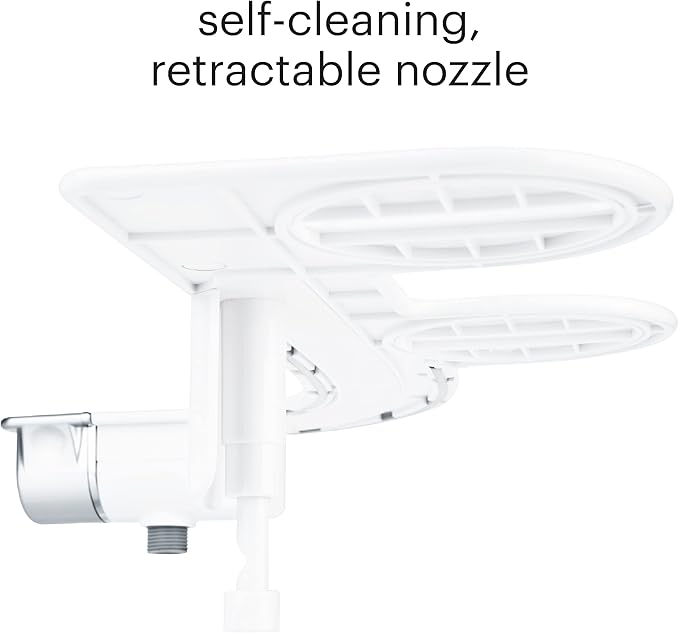 Brondell Bidet - Thinline SimpleSpa SS-150 Fresh Water Spray Non-Electric Bidet Toilet Attachment in White with Self Cleaning Nozzle and SafeCore Internal Valve