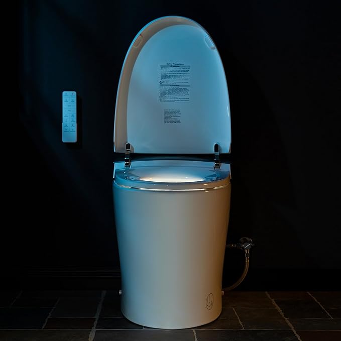 WOODBRIDGE Smart Toilet, Auto Open & Close, Auto Flush, Foot Sensor, Cleaning Foam Dispenser, Heated Seat and Chair Height Design, EBT230
