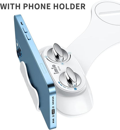 BD158 Ultra-Slim Bidet Attachment for Toilet - Non-Electric Mechanical Bidet Toilet Seat Attachment with Self-Cleaning Nozzle & Adjustable Fresh Water Pressure - Easy DIY Installation, White