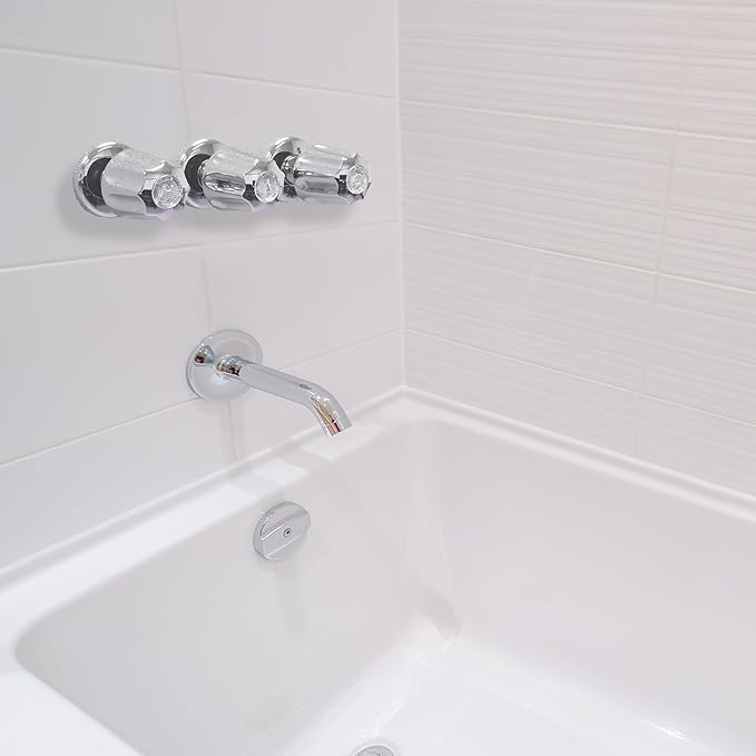 Danco Bathtub and Shower 3-Handle Remodel/Rebuild Trim Kit for Gerber Faucets, Knob Handle, 11B-1H,1C, 4D, Chrome (39617) (Pack of 12)