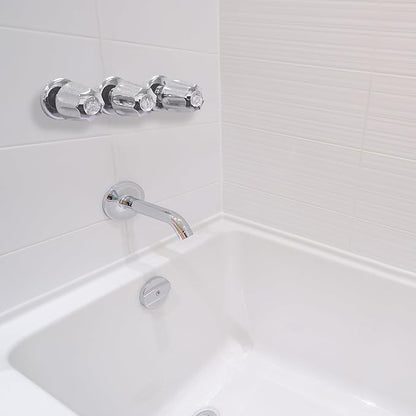 Danco Bathtub and Shower 3-Handle Remodel/Rebuild Trim Kit for Gerber Faucets, Knob Handle, 11B-1H,1C, 4D, Chrome (39617) (Pack of 12)