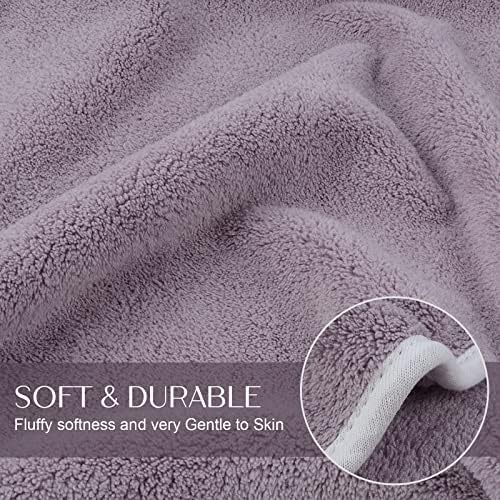 KinHwa Hand Towels for Bathroom, Microfiber Face Towels, 16x30 Inch, 2 Pack