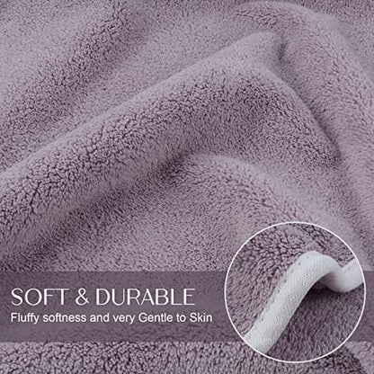 KinHwa Hand Towels for Bathroom, Microfiber Face Towels, 16x30 Inch, 2 Pack