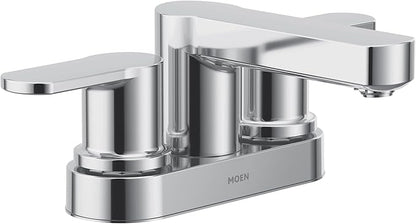 Moen Laris Two-Handle 4” Centerset Modern Bathroom Faucet, 84015