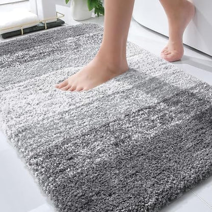 OLANLY Bathroom Rugs Mat 36x24, Extra Soft Absorbent Microfiber Bath Rugs