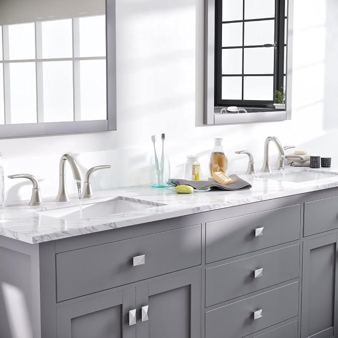 Artemis 72 in. Gray Double Sink Bath Vanity with Engineered Top and Undermount Porcelain Sinks