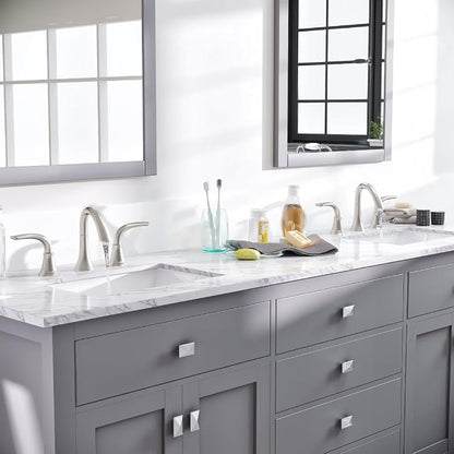Artemis 72 in. Gray Double Sink Bath Vanity with Engineered Top and Undermount Porcelain Sinks