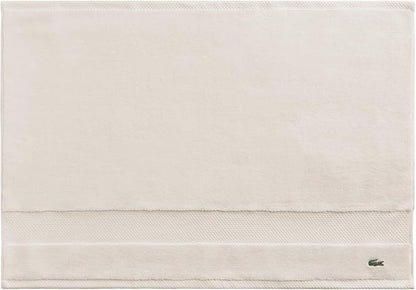 Lacoste Heritage 100% Supima Cotton Tub Mat, Chalk, 21" x 31" – Highly Absorbent & Quick Drying, Premium Super Soft Bath Towel, Bathroom Essential, Gift for All Occasions, Machine Washable