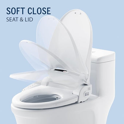 Lotus Bidet Seat ATS-909 Round with Enema Wash (Purestream) for constipation relief, Heated Seat, Multi Modes Wash, Air Dryer, Deodorizer, Easy DIY Installation, Made in Korea