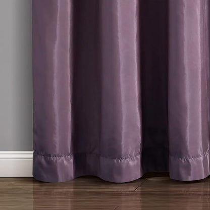 Lush Decor Night Sky Window Curtain Panel, Single 100"W x 84"L Purple & Gray - Sequin Backdrop Curtain - Extra Wide Curtains - Sliding Door Curtain