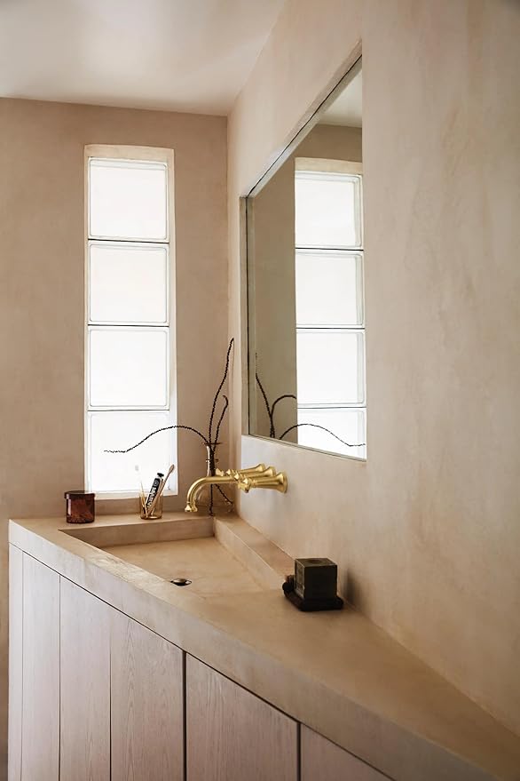 Moen Colinet Brushed Gold Traditional Lever Handle Wall Mount 8" Widespread Bathroom Faucet Trim, Valve Required, TS44104BG
