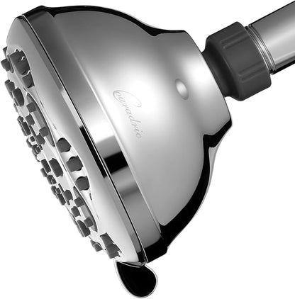 7-Function Luxury Shower Head, High Pressure Adjustable Shower Head with Massage Mist and Water Saving Mode for Low Flow Showers- Chrome