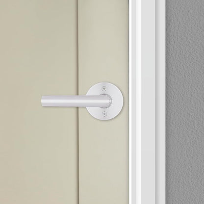 Kwikset Milan Dummy Door Handle, Single Sided Lever for Closets, French Double Doors, and Pantry, Polished Chrome Non-Turning Reversible Interior Push/Pull Lever
