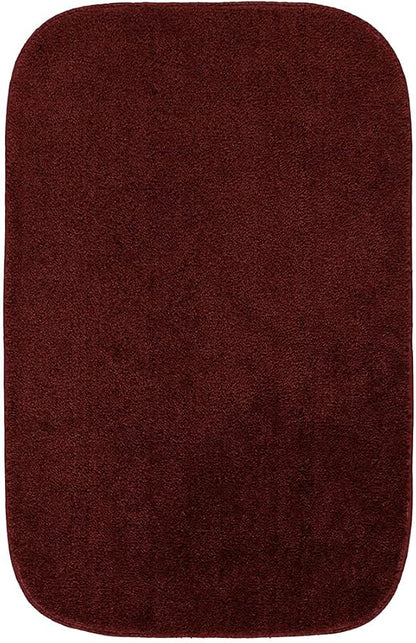Garland Rug Traditional Nylon Washable Chili Pepper Red 2 Bath Rugs (21" X 34", 22" X 60") - Soft, Absorbent, and Stylish for Your Bathroom