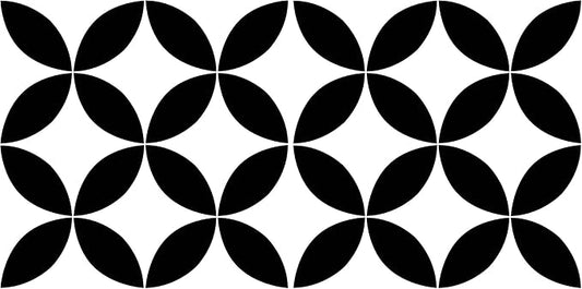 FloorPops FP3301 Starlight Peel & Stick Floor Tiles, Black (Pack of 2)