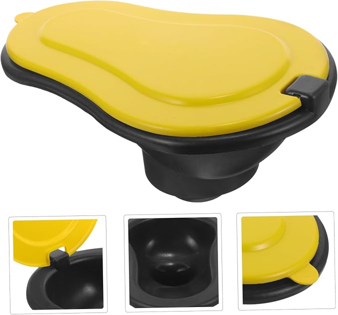 Sturdy Plastic Squat Toilet for Construction Camping Travel Portable Lid for Easy Storage