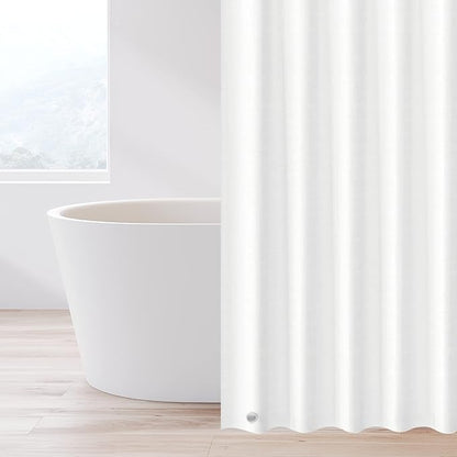 EHZNZIE Shower Curtain Liner Light Weight PEVA, Shower Liner 72x72 Inches, Waterproof, No Chemical Smell with 12 Rust Proof Metal Grommets for Bathroom Shower Curtain, Frosted