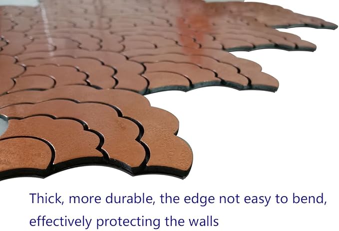 XUANINY 7-Sheet Peel and Stick Metal Backsplash Tiles, Self Adhesive Cloud-Shaped Aluminum Mosaic 3D Wall Sticker for Kitchen Bathroom Living Room Decor (Yellow, 11)