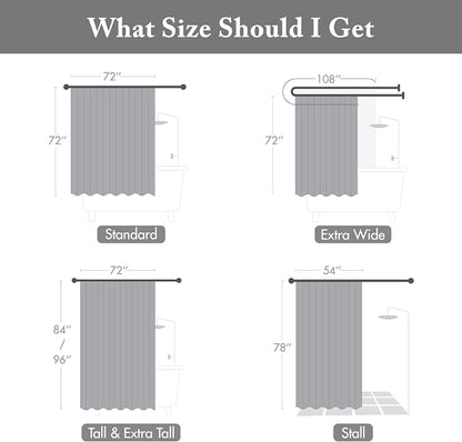 Madison Park Amherst 72 x 72 Bathroom Shower Curtain, Faux Silk, Black | Modern Classic, Light Sheen, Pieced, Striped, Microfiber, Machine Washable, OEKO-TEX Certified, Amherst