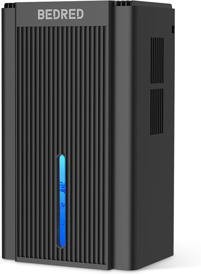 Dehumidifier, 95OZ Dehumidifier for Home 1000 sq ft - Quiet with Auto Shut Off & Relaxing 7 Color Ambient Light, Ideal for Livingroom, Bedroom, Basement (Black)