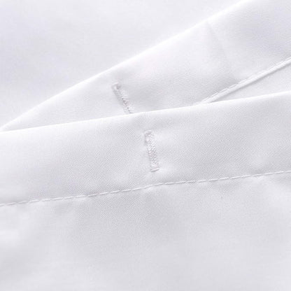 N&Y HOME Fabric Shower Curtain or Liner with Magnets - Washable Hotel Quality Cloth Shower Curtain for Bathroom - White, 71x72