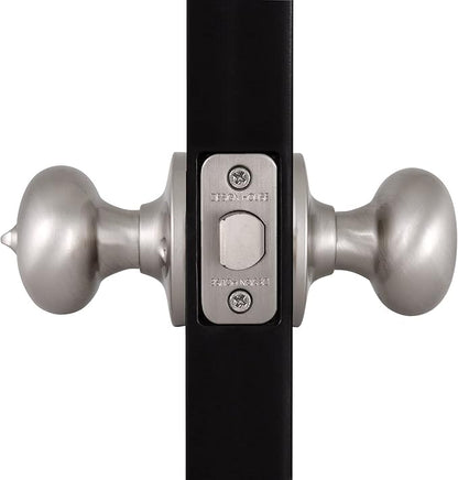 Design House 753319 Cambridge 2-Way Adjustable Privacy Door Knob, Satin Nickel