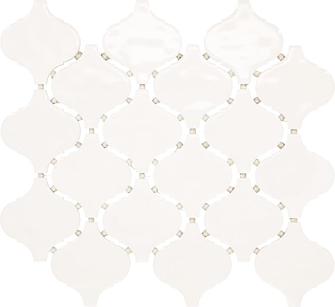 Daltile Mesmerist 11" X 12" Ceramic Arabesque Mosaic Tile in Spirit Gloss (10 PC Per Carton) (7.4 SQFT Per Carton )