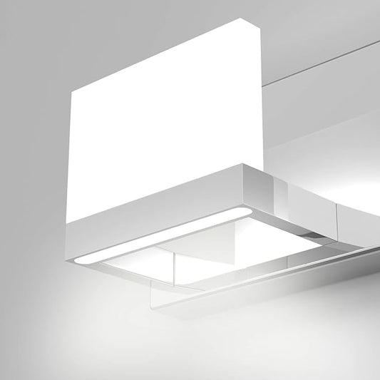 Tipace 5 Lights Modern Chrome Vanity Light for Bathroom Wall Light Up and Down LED Bathroom Light Fixtures Over Mirror(White Light 6000K)