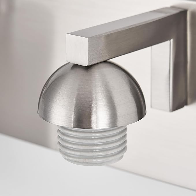 mirrea 5-Light Brushed Nickel Bathroom Vanity Light with White Glass Shades | Over Mirror,Wall Sconce,ETL listed,Bathroom Lighting Fixtures,Elegant Design,Milk White Glass Shade,Easy Installation