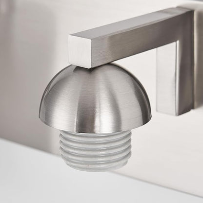 mirrea 2-Light Brushed Nickel Bathroom Vanity Light with White Glass Shades | Over Mirror,Wall Sconce,ETL listed,Bathroom Lighting Fixtures,Elegant Design,Milk White Glass Shade,Easy Installation