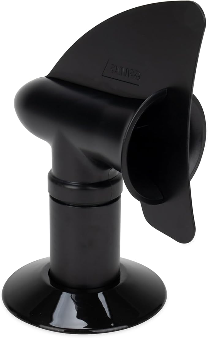 Camco Cyclone RV Sewer Vent Cover - Uses the Power of the Wind to Draw Holding Tank Odors Out of the RV, Trailer, or Camper - Easy Tool-Free Installation (40597)