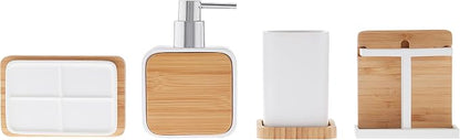 Sweet Home Collection Bathroom Accessories Sets Unique Collections Modern Classic Contemporary Decorative Beautiful Designs Bath Shower Tub Décor, 4 Piece, Ritz