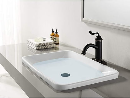 Fauceture LS5416RL Royale Single-Handle Bathroom Faucet with Push Pop-Up, Naples Bronze