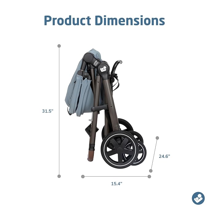 Maxi-Cosi Zelia 2 Luxe 5-in-1 Modular Travel System, New Hope Grey