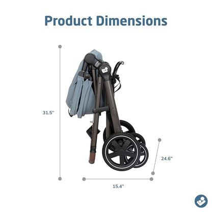 Maxi-Cosi Zelia 2 Luxe 5-in-1 Modular Travel System, New Hope Grey
