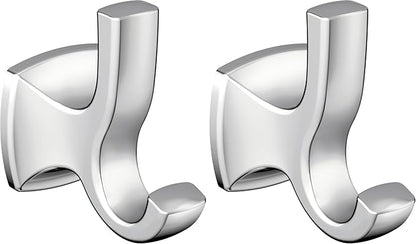 Moen YB5103CH Voss Double Robe Hook, Chrome (Pack of 2)