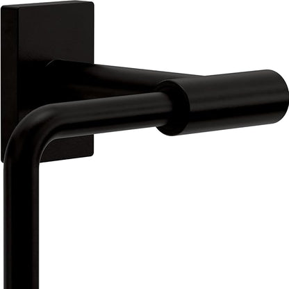 Franklin Brass Hartwell (1-Pack) Toilet Paper Holder, Euro Single Post Tissue Roll Wall Mount TP Storage, Matte Black Bathroom Decor, Accessories HRT50-MB