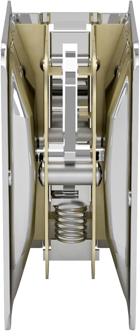 Richelieu | Onward Privacy Lock Pocket Door Pull, Rectangular, Chrome
