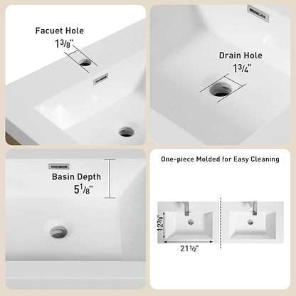Abruzzo 72" Espresso Wood Wall-Mounted Bathroom Vanity with Double Sink – Stone Resin Countertop & Soft-Close Drawers, Waterproof Wood Cabinet for Bathrooms
