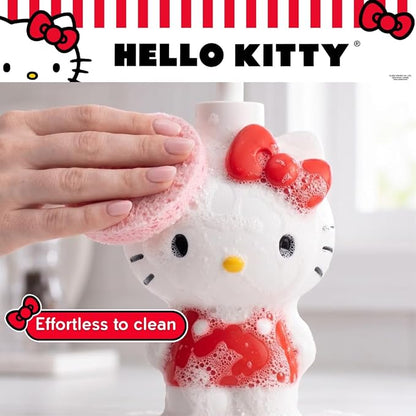 Hello Kitty Soap/Lotion/Hand Sanitizer Resin Pump Dispenser, 10.36 Ounces, Bathroom Decor, (Officially Licensed Product) by Franco