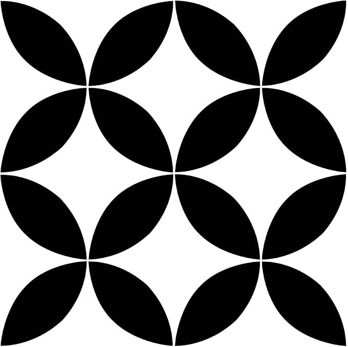 FloorPops Black Starlight Peel & Stick Floor Tiles, FP3301 (Pack of 6)