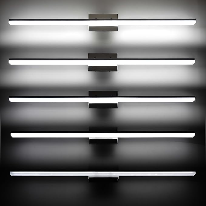 mirrea 48in Modern LED Vanity Light for Bathroom Lighting Dimmable 46w Chromed (Cold White 5000K)