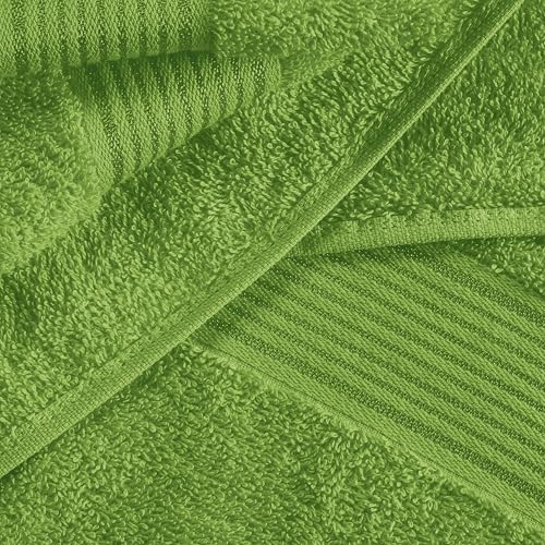 Belizzi Home Cotton 2 Pack Oversized Bath Sheet 35x70, Large Bath Sheet, Ultra Soft, Absorbent, Compact, Eco-Friendly, Recyclable, Quick Drying and Lightweight Towel - Kiwi Green
