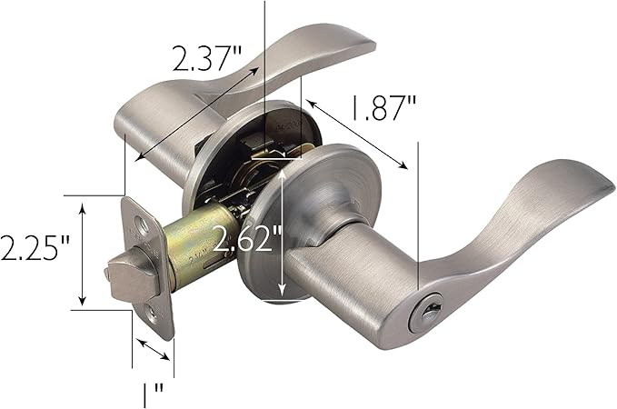 Design House 700500 Springdale Keyed Entry Door Lever Satin Nickel
