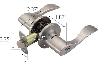 Design House 700500 Springdale Keyed Entry Door Lever Satin Nickel