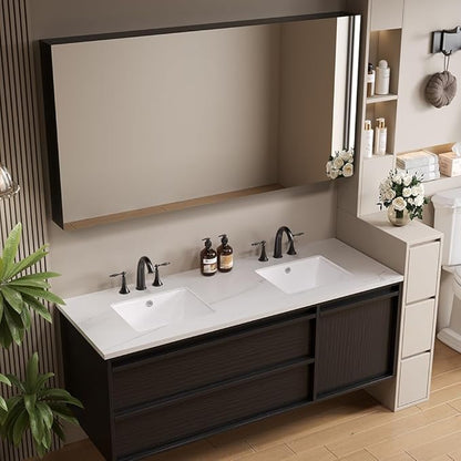 14in Undermount Bathroom Sink Rectangular, 14" x12.6" Small Vessel Sink Rectrangle Undermount Bathroom Sink White Ceramic Lavatory Vanity Vessel Sink with Overflow