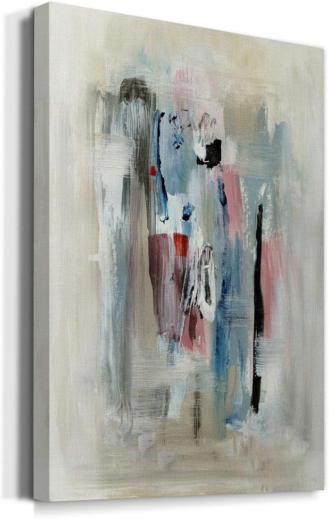 Renditions Gallery Canvas Wall Art Modern Paintings & Prints Colorful Paint Splash Canvas Abstract Wall Hanging Decorations Artwork for Bedroom Living Room Office Kitchen - 32"x48" LT02