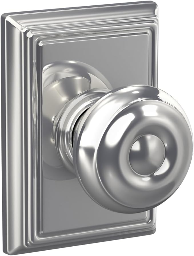 SCHLAGE Lock Company F10GEO625ADD Addison Collection SCHLAGE Passage Knob, Bright Chrome